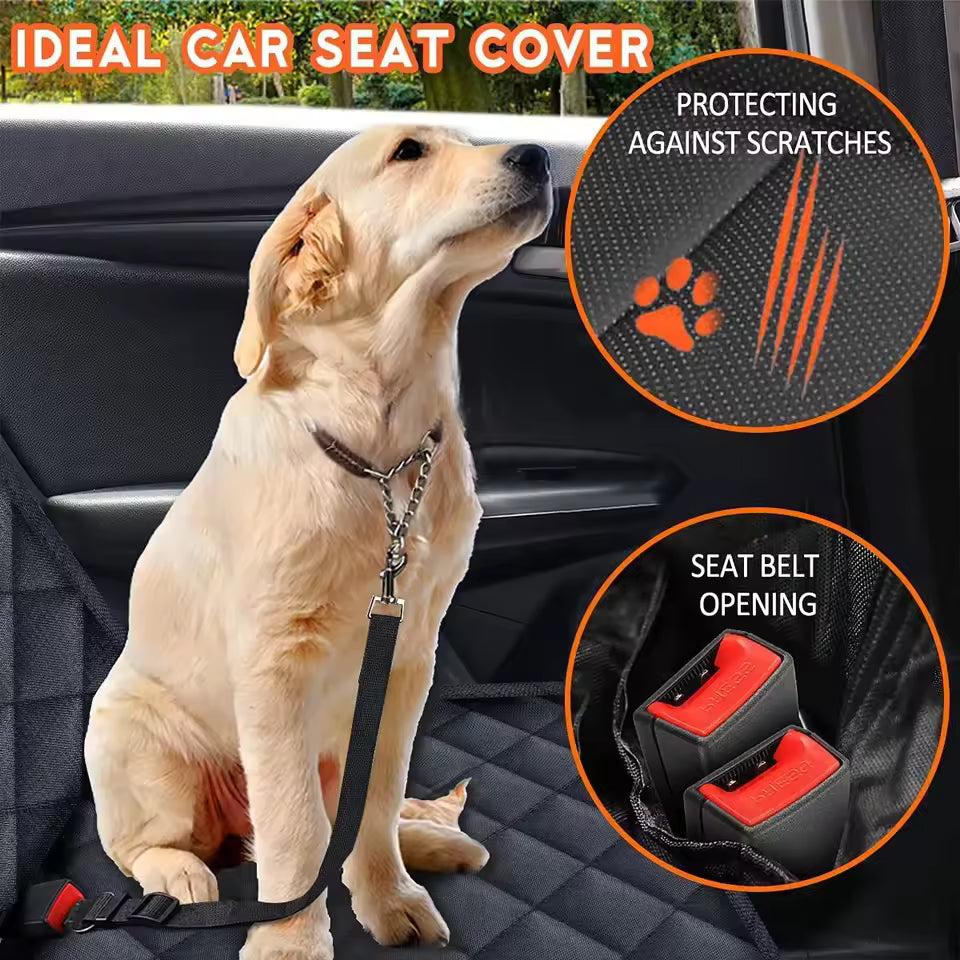 Bark&Ride - Hammock 600D Heavy Duty Dog Car Seat Protector