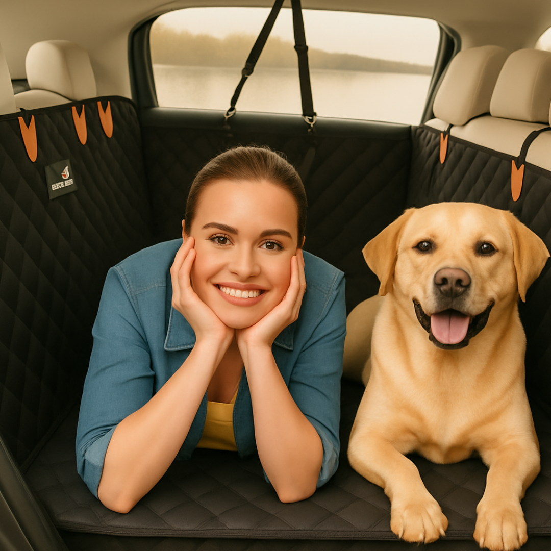 Bark&Ride - Hammock 600D Heavy Duty Dog Car Seat Protector