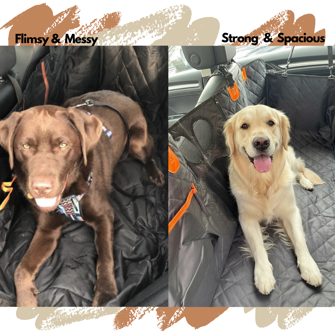 Bark&Ride - Hammock 600D Heavy Duty Dog Car Seat Protector