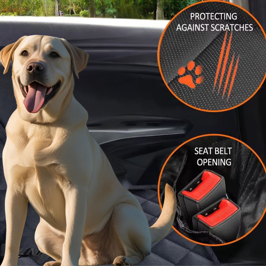 Bark&Ride 2.0™ - Hard Bottom Dog Car Seat Protector