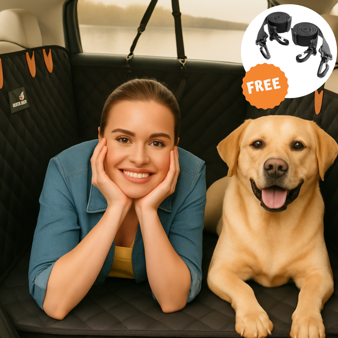 Bark&Ride 2.0™ - Hard Bottom Dog Car Seat Protector