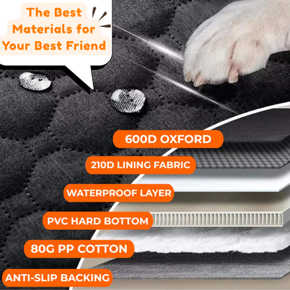 Bark&Ride 2.0™ - Hard Bottom Dog Car Seat Protector