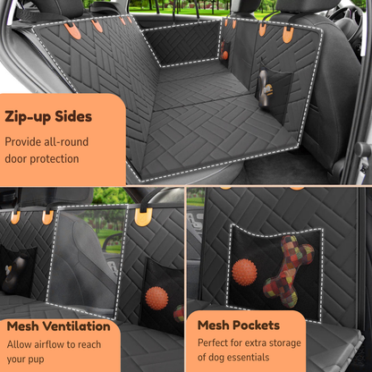 Bark&Ride 2.0™ - Hard Bottom Dog Car Seat Protector