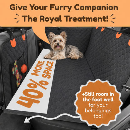 Bark&Ride 2.0™ - Hard Bottom Dog Car Seat Protector